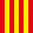 Kart Flagge Fahne gelb rot gestreift 800 x 800 mm