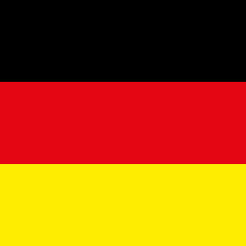 Kart Flagge Fahne Deutschland  800 x 800 mm