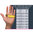 SPEED Formel 1 ADALAIDE G-1 Silicon Kart Handschuhe schwarz/neonorange